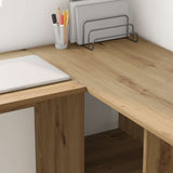 Scrivania con lo scaffale Rovere artigianale 142 x 102 x 73 cm