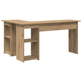 Scrivania con lo scaffale Rovere artigianale 142 x 102 x 73 cm