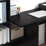 Scrivania Rovere Nero 131,5 x 50 x 106,5 cm Legno truciolato