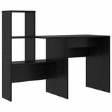 Scrivania Rovere Nero 131,5 x 50 x 106,5 cm Legno truciolato