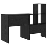 Scrivania Rovere Nero 131,5 x 50 x 106,5 cm Legno truciolato