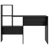 Scrivania Rovere Nero 131,5 x 50 x 106,5 cm Legno truciolato