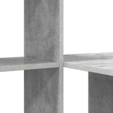 Scrivania con lo scaffale Grigio cemento 131,5 x 50 x 106,5 cm