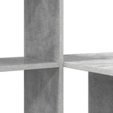 Scrivania con lo scaffale Grigio cemento 131,5 x 50 x 106,5 cm