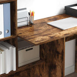 Scrivania Rovere fumé 131,5 x 50 x 106,5 cm Legno truciolato