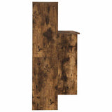 Scrivania Rovere fumé 131,5 x 50 x 106,5 cm Legno truciolato