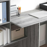 Scrivania Grigio Sonoma 131,5 x 50 x 106,5 cm Legno truciolato