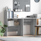 Scrivania Grigio Sonoma 131,5 x 50 x 106,5 cm Legno truciolato