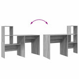 Scrivania Grigio Sonoma 131,5 x 50 x 106,5 cm Legno truciolato