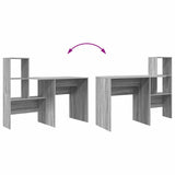 Scrivania Grigio Sonoma 131,5 x 50 x 106,5 cm Legno truciolato