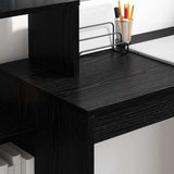 Scrivania Rovere Nero 100 x 40 x 90 cm Legno truciolato
