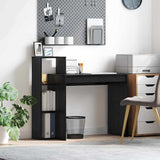 Scrivania Rovere Nero 100 x 40 x 90 cm Legno truciolato