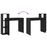 Scrivania Rovere Nero 100 x 40 x 90 cm Legno truciolato