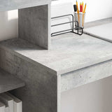 Scrivania Grigio cemento 100 x 40 x 90 cm Legno truciolato
