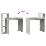 Scrivania Grigio cemento 100 x 40 x 90 cm Legno truciolato