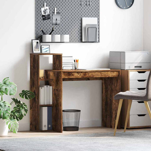 Scrivania Rovere fumé 100 x 40 x 90 cm Legno truciolato