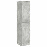 Highboard Grigio cemento 35 x 39 x 168 cm Legno truciolato
