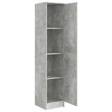 Highboard Grigio cemento 35 x 39 x 168 cm Legno truciolato