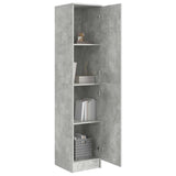 Highboard Grigio cemento 35 x 39 x 168 cm Legno truciolato
