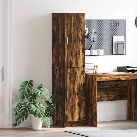 Highboard Rovere fumo 35 x 39 x 168 cm Legno truciolato