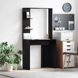 Scrivania Rovere Nero 78,5 x 37 x 154,5 cm Legno truciolato