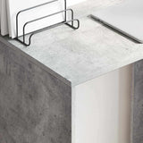 Scrivania Grigio cemento 78,5 x 37 x 154,5 cm Legno truciolato