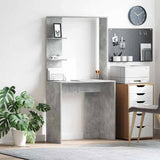 Scrivania Grigio cemento 78,5 x 37 x 154,5 cm Legno truciolato