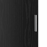 Highboard Rovere nero 31,5 x 32 x 124 cm Legno truciolato