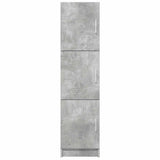 Highboard Grigio cemento 31,5 x 32 x 124 cm Legno truciolato
