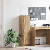 Highboard rovere artigianale 31,5 x 32 x 124 cm
