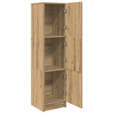 Highboard rovere artigianale 31,5 x 32 x 124 cm