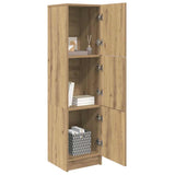 Highboard rovere artigianale 31,5 x 32 x 124 cm