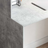 Scrivania Grigio cemento 102 x 50 x 124 cm Legno truciolato