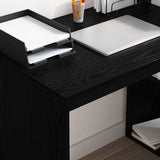 Scrivania Rovere Nero 108 x 55 x 103.5 cm Legno truciolato