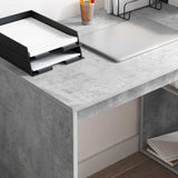 Scrivania Grigio cemento 108 x 55 x 103.5 cm Legno truciolato