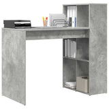 Scrivania Grigio cemento 108 x 55 x 103.5 cm Legno truciolato