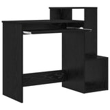 Scrivania Rovere Nero 106 x 41 x 88.5 cm Legno truciolato