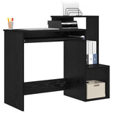 Scrivania Rovere Nero 106 x 41 x 88.5 cm Legno truciolato