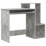 Scrivania Grigio cemento 106 x 41 x 88.5 cm Legno truciolato