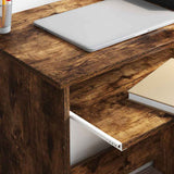 Scrivania Rovere fumé 106 x 41 x 88.5 cm Legno truciolato