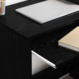 Scrivania Rovere Nero 120,5 x 44 x 88,5 cm Legno truciolato