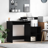 Scrivania Rovere Nero 120,5 x 44 x 88,5 cm Legno truciolato