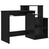 Scrivania Rovere Nero 120,5 x 44 x 88,5 cm Legno truciolato