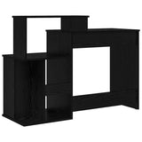 Scrivania Rovere Nero 120,5 x 44 x 88,5 cm Legno truciolato