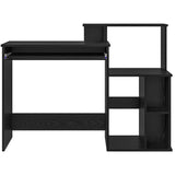 Scrivania Rovere Nero 120,5 x 44 x 88,5 cm Legno truciolato