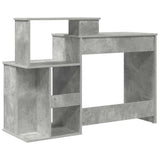 Scrivania Grigio cemento 120,5 x 44 x 88,5 cm Legno truciolato