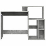 Scrivania Grigio cemento 120,5 x 44 x 88,5 cm Legno truciolato