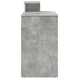 Scrivania Grigio cemento 120,5 x 44 x 88,5 cm Legno truciolato