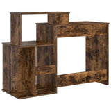 Scrivania Rovere fumé 120,5 x 44 x 88,5 cm Legno truciolato