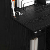 Scrivania Rovere Nero 71,5 x 31,5 x 106,5 cm Legno truciolato
